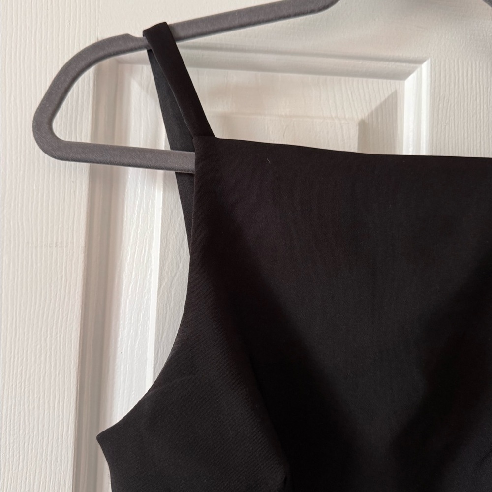 Zara Black Square-Neck Camisole w/ adorable back, side zip NWT - Picture 3 of 7